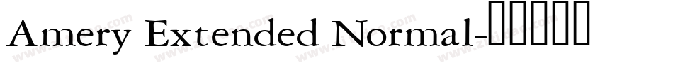 Amery Extended Normal字体转换